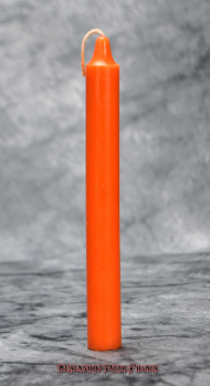 Hexenshop Dark Phönix Orange Durchgefärbte Ritualstabkerze